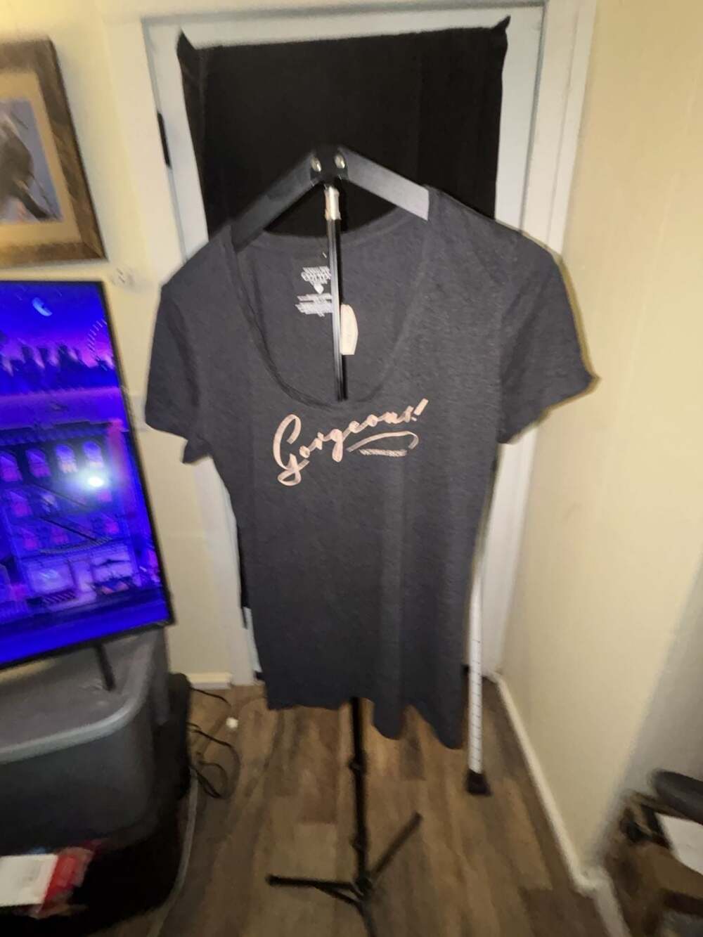 Victoria's Secret Cotton Lingerie Gorgeous Graphic T-Shirt